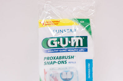 GUM 624 Sunstar Proxabrush Snap-Ons Recharges